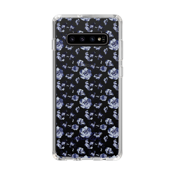 Slim Protection Case［ dazzlin - BlueFlower - Clear ］
