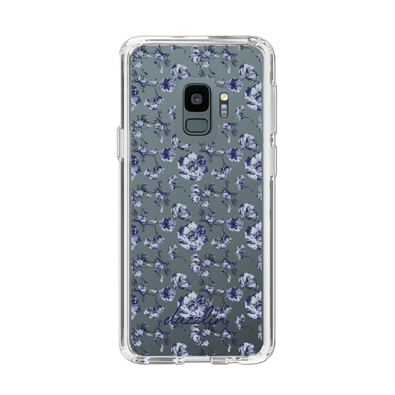 Slim Protection Case［ dazzlin - BlueFlower - Clear ］