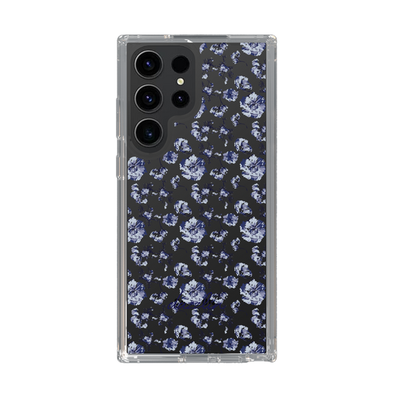Slim Protection Case［ dazzlin - BlueFlower - Clear ］