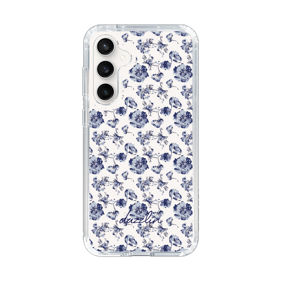 Slim Protection Case［ dazzlin - BlueFlower - Clear ］