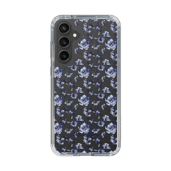Slim Protection Case［ dazzlin - BlueFlower - Clear ］