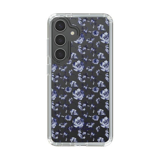 Slim Protection Case［ dazzlin - BlueFlower - Clear ］