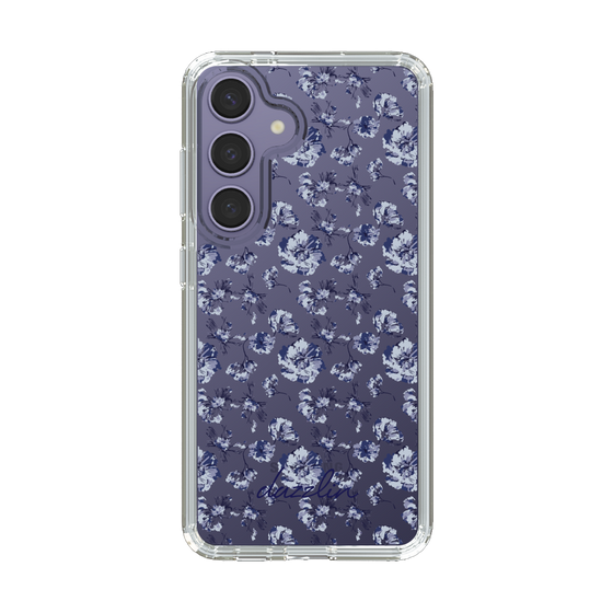 Slim Protection Case［ dazzlin - BlueFlower - Clear ］