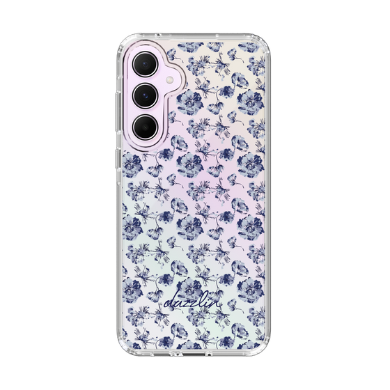 Slim Protection Case［ dazzlin - BlueFlower - Clear ］