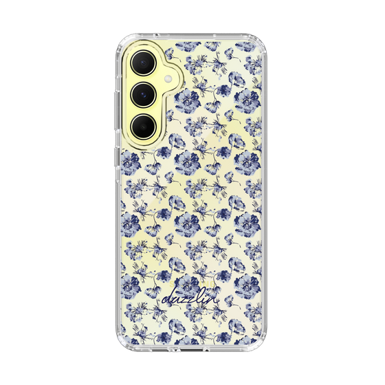Slim Protection Case［ dazzlin - BlueFlower - Clear ］