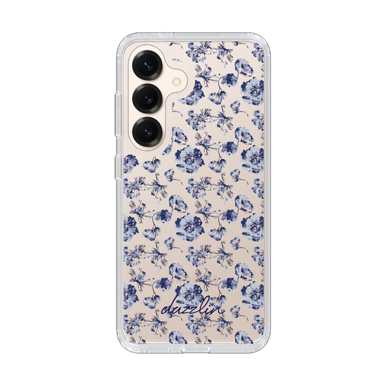 Slim Protection Case［ dazzlin - BlueFlower - Clear ］