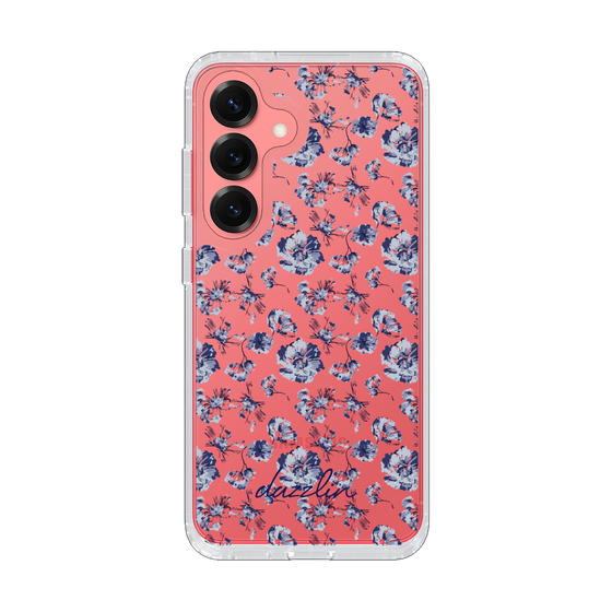 Slim Protection Case［ dazzlin - BlueFlower - Clear ］