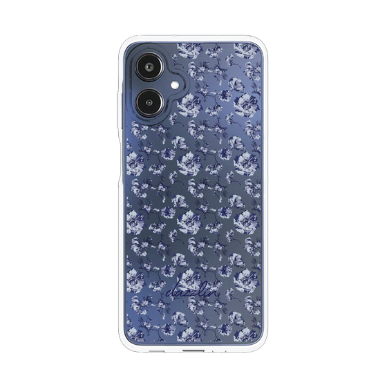 Slim Protection Case［ dazzlin - BlueFlower - Clear ］