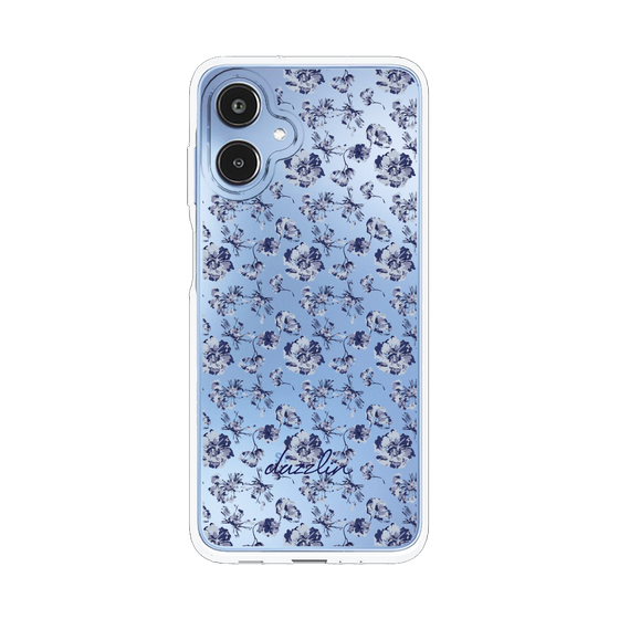 Slim Protection Case［ dazzlin - BlueFlower - Clear ］