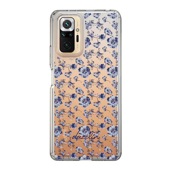 Slim Protection Case［ dazzlin - BlueFlower - Clear ］