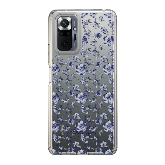 Slim Protection Case［ dazzlin - BlueFlower - Clear ］