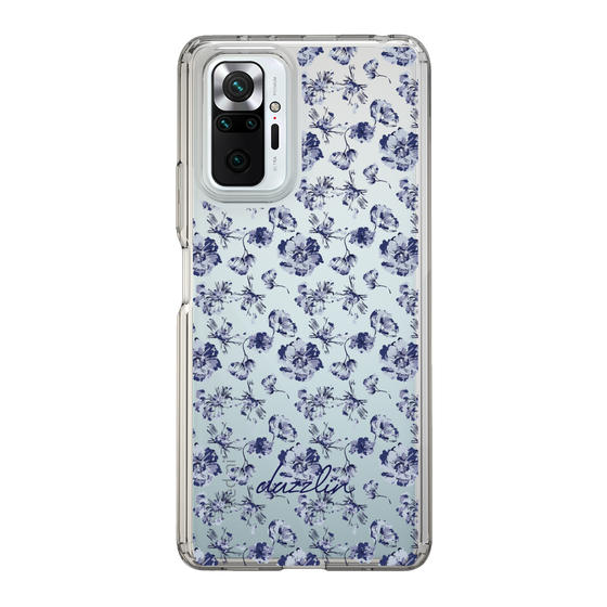 Slim Protection Case［ dazzlin - BlueFlower - Clear ］