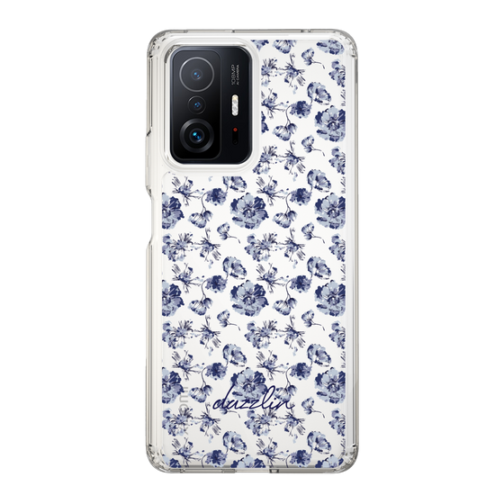 Slim Protection Case［ dazzlin - BlueFlower - Clear ］