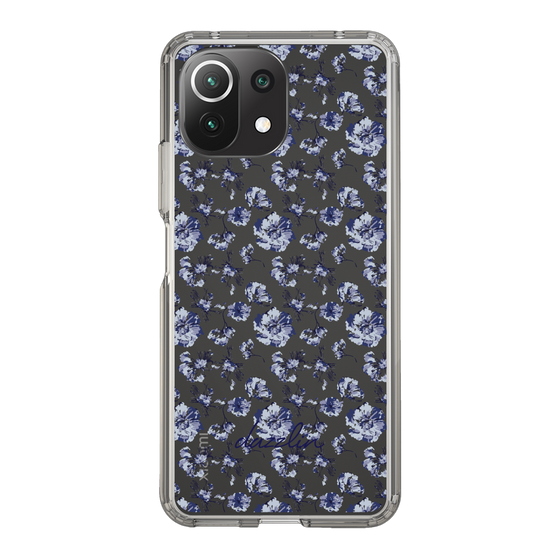 Slim Protection Case［ dazzlin - BlueFlower - Clear ］