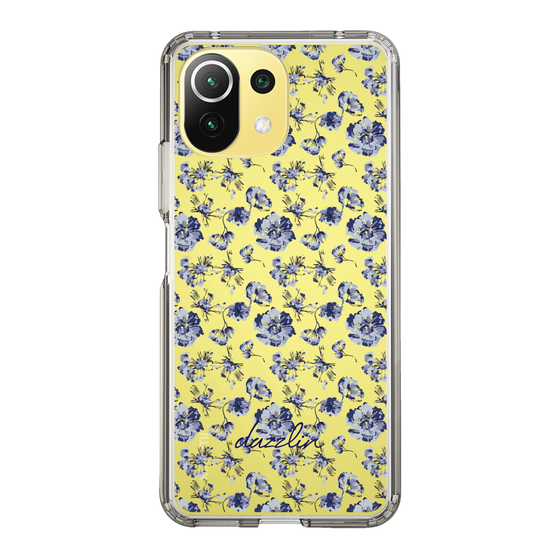 Slim Protection Case［ dazzlin - BlueFlower - Clear ］