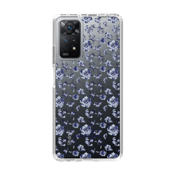 Slim Protection Case［ dazzlin - BlueFlower - Clear ］