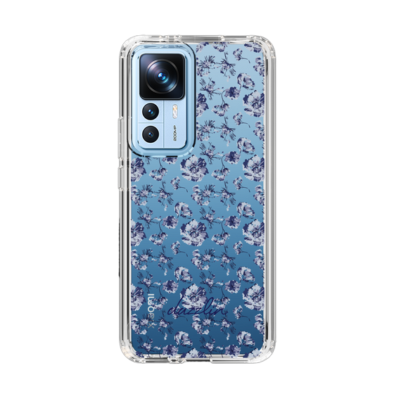 Slim Protection Case［ dazzlin - BlueFlower - Clear ］