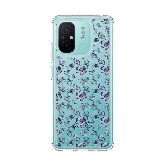 Slim Protection Case［ dazzlin - BlueFlower - Clear ］