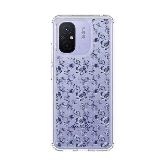Slim Protection Case［ dazzlin - BlueFlower - Clear ］