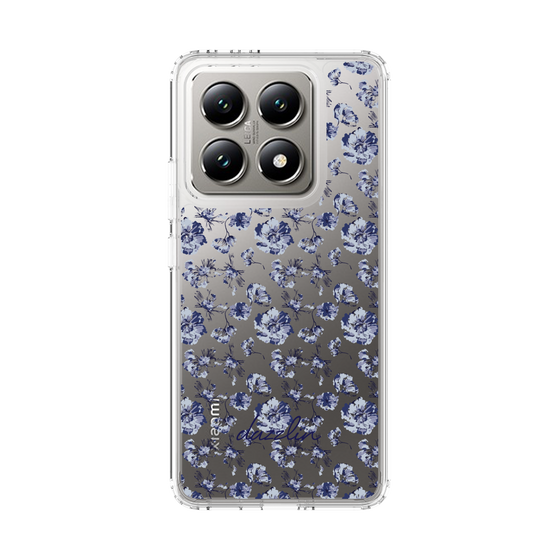 Slim Protection Case［ dazzlin - BlueFlower - Clear ］