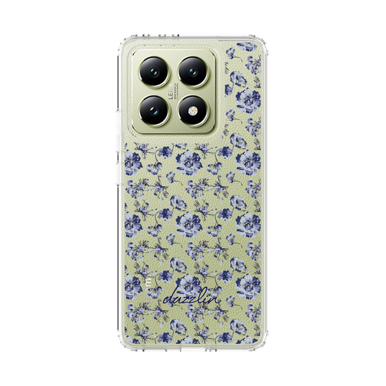 Slim Protection Case［ dazzlin - BlueFlower - Clear ］