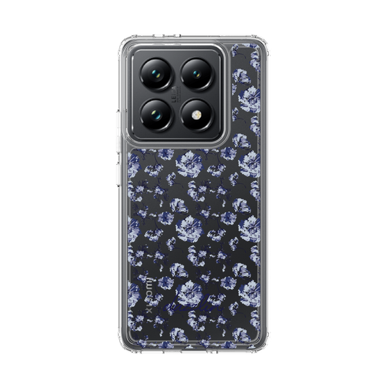 Slim Protection Case［ dazzlin - BlueFlower - Clear ］