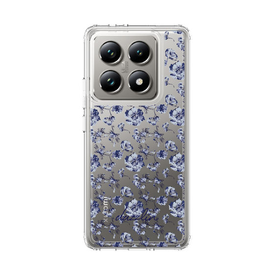 Slim Protection Case［ dazzlin - BlueFlower - Clear ］