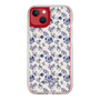 Slim Protection Case［ dazzlin - BlueFlower - Beige ］