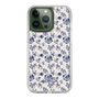 Slim Protection Case［ dazzlin - BlueFlower - Beige ］