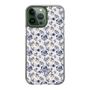 Slim Protection Case［ dazzlin - BlueFlower - Beige ］