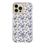 Slim Protection Case［ dazzlin - BlueFlower - Beige ］