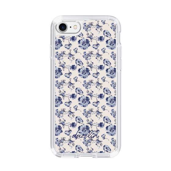 Slim Protection Case［ dazzlin - BlueFlower - Beige ］