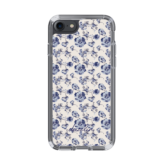Slim Protection Case［ dazzlin - BlueFlower - Beige ］