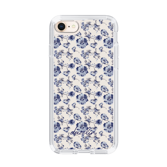 Slim Protection Case［ dazzlin - BlueFlower - Beige ］