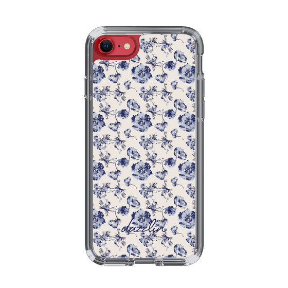 Slim Protection Case［ dazzlin - BlueFlower - Beige ］