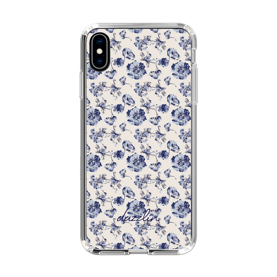 Slim Protection Case［ dazzlin - BlueFlower - Beige ］