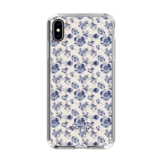 Slim Protection Case［ dazzlin - BlueFlower - Beige ］