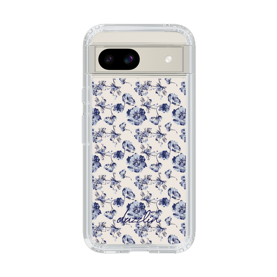 Slim Protection Case［ dazzlin - BlueFlower - Beige ］
