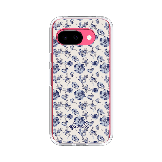 Slim Protection Case［ dazzlin - BlueFlower - Beige ］