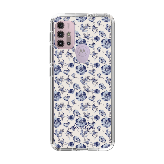 Slim Protection Case［ dazzlin - BlueFlower - Beige ］