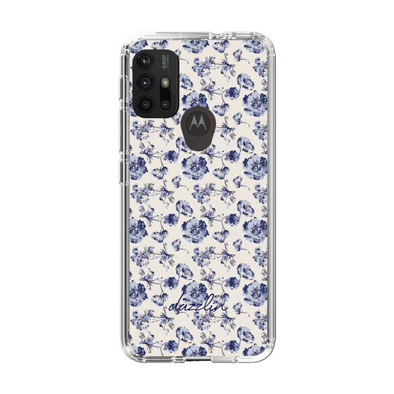 Slim Protection Case［ dazzlin - BlueFlower - Beige ］
