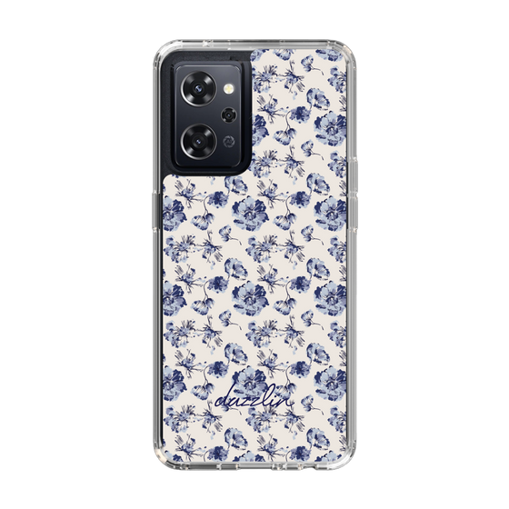 Slim Protection Case［ dazzlin - BlueFlower - Beige ］