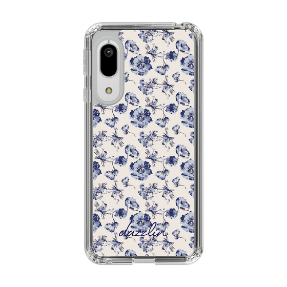 Slim Protection Case［ dazzlin - BlueFlower - Beige ］
