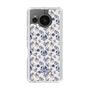 Slim Protection Case［ dazzlin - BlueFlower - Beige ］