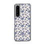 Slim Protection Case［ dazzlin - BlueFlower - Beige ］