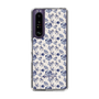 Slim Protection Case［ dazzlin - BlueFlower - Beige ］