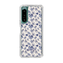 Slim Protection Case［ dazzlin - BlueFlower - Beige ］