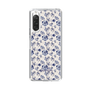 Slim Protection Case［ dazzlin - BlueFlower - Beige ］