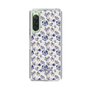 Slim Protection Case［ dazzlin - BlueFlower - Beige ］