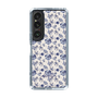 Slim Protection Case［ dazzlin - BlueFlower - Beige ］